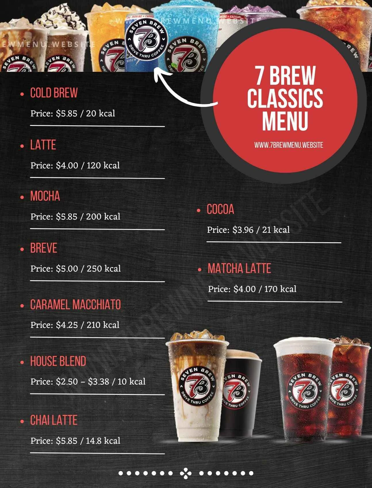 7brew Classics Menu Price
